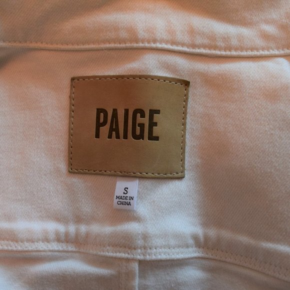 PAIGE White Denim Vermont Jacket Sz S NWOT - Picture 5 of 7